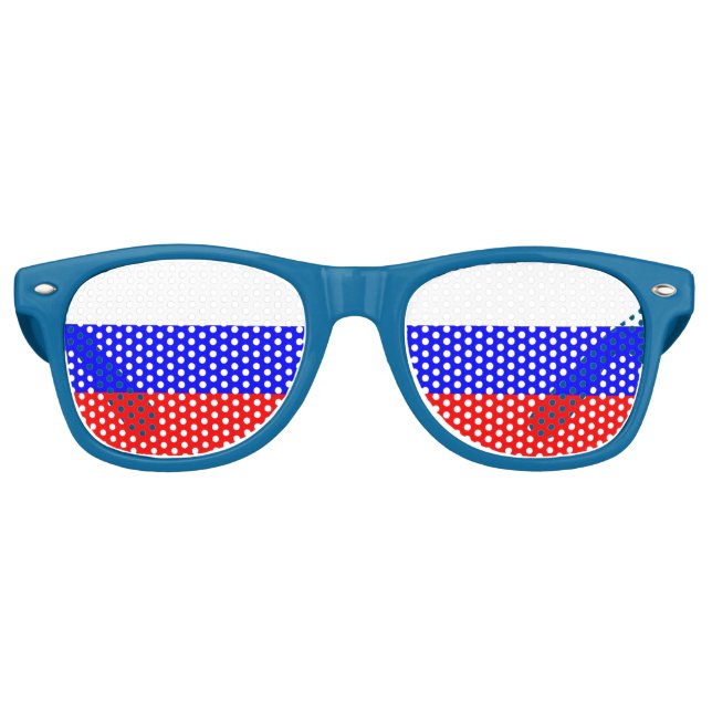 Party Shades Sonnenbrille - Russland-Flagge (Vorderseite)