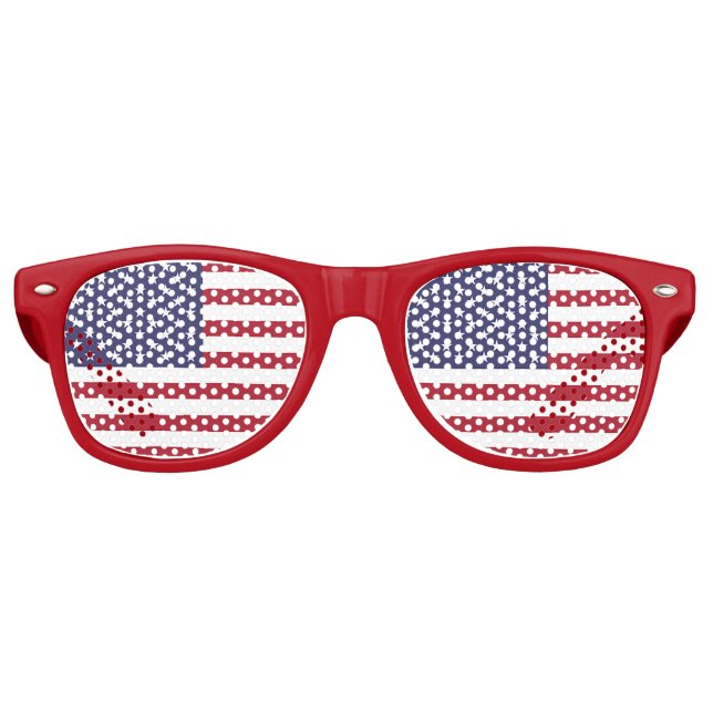 Party Shades Sonnenbrillen mit US-Flagge (Vorderseite)