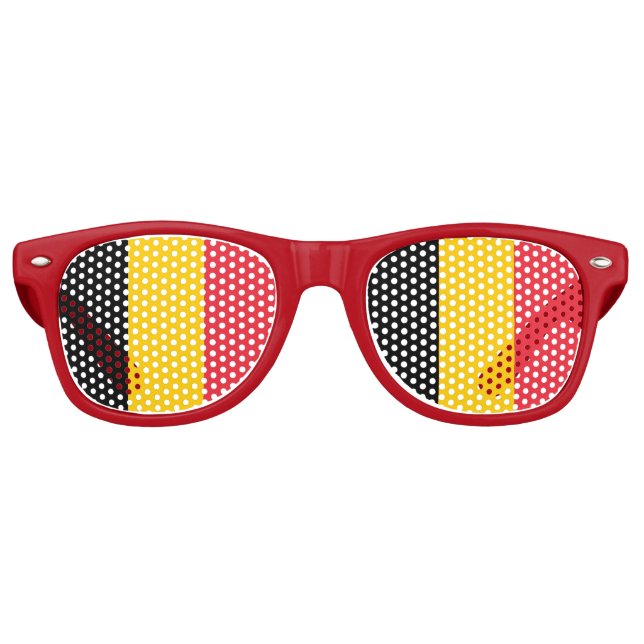 Party Shades Sunglasses - Flagge Belgiens Partybrille (Vorderseite)
