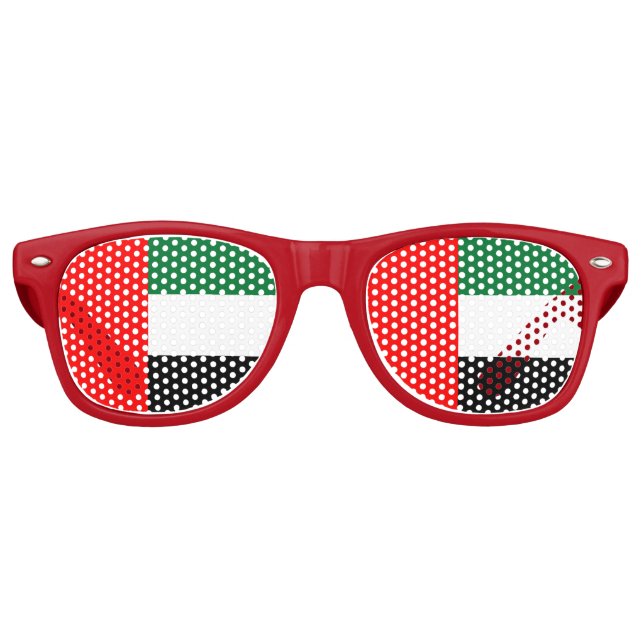 Party Shades Sunglasses - Flagge der VAE Partybrille (Vorderseite)