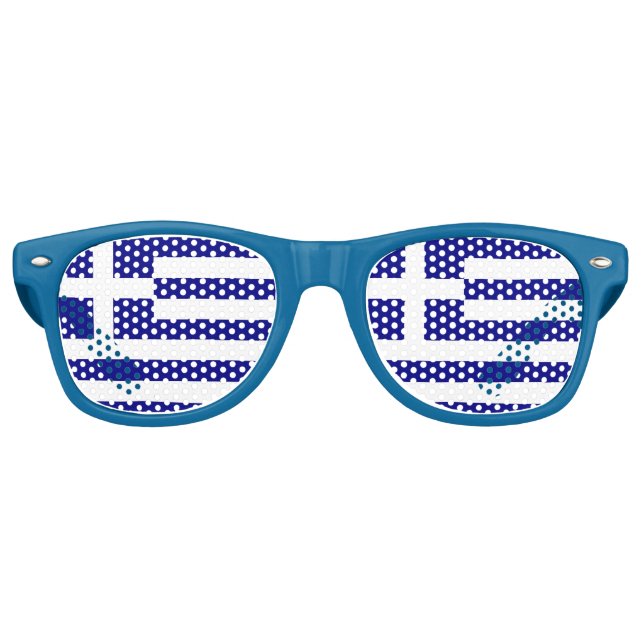 Party Shades Sunglasses - Flagge Griechenlands Partybrille (Vorderseite)