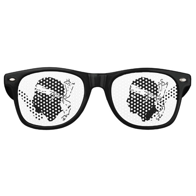 Party Shades Sunglasses - Flagge Korsikas Partybrille (Vorderseite)