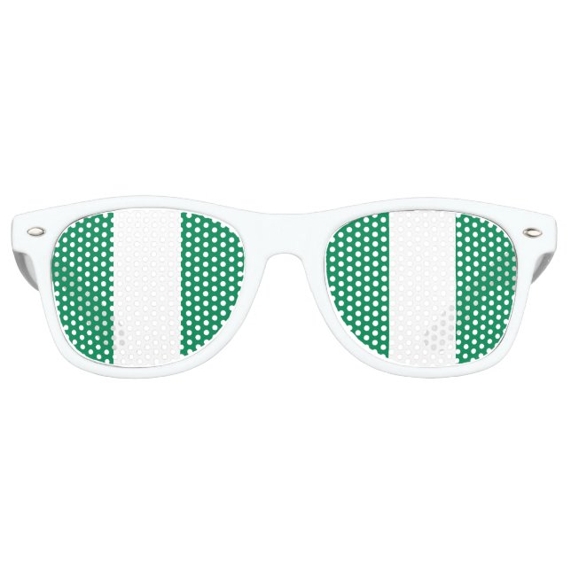 Party Shades Sunglasses - Flagge Nigerias Partybrille (Vorderseite)