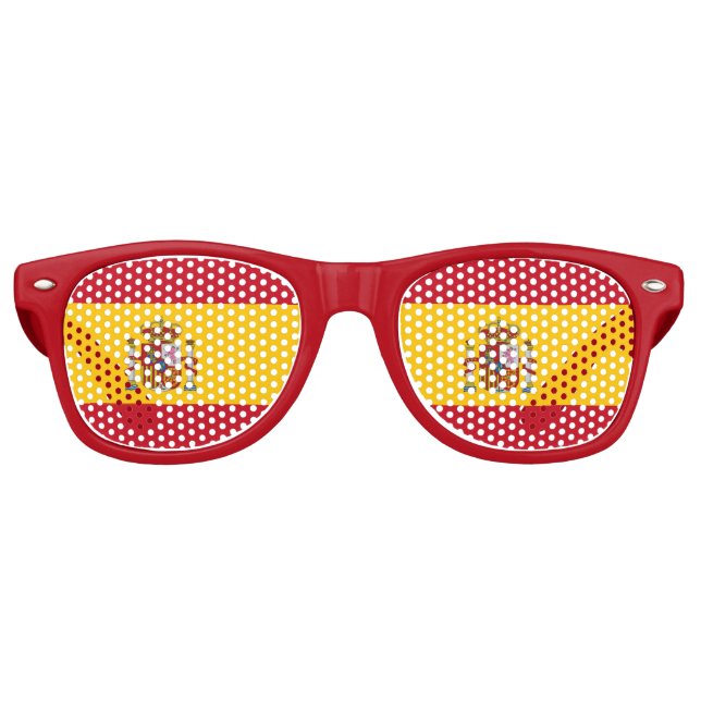 Party Shades Sunglasses - Flagge Spaniens Partybrille (Vorderseite)
