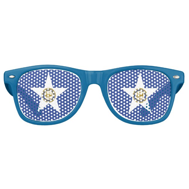 Party Shades Sunglasses - Flagge von Houston Partybrille (Vorderseite)