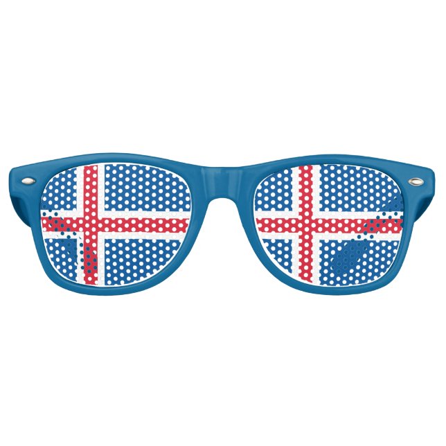 Party Shades Sunglasses - Island-Flagge Partybrille (Vorderseite)