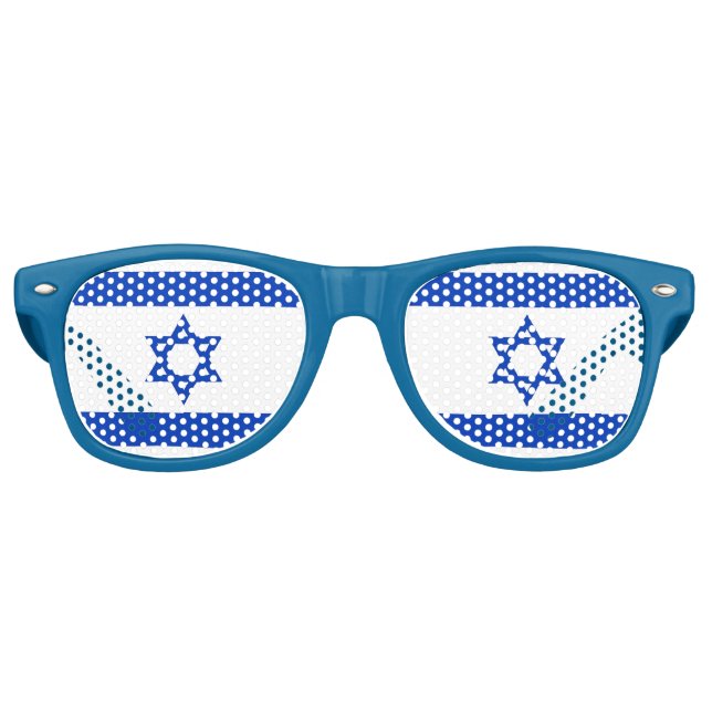 Party Shades Sunglasses - israelische Flagge Partybrille (Vorderseite)