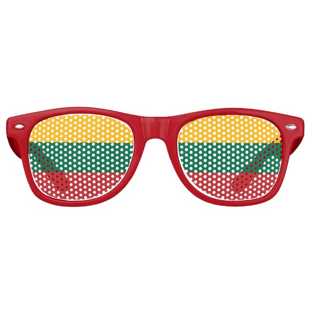 Party Shades Sunglasses - litauische Flagge Partybrille (Vorderseite)