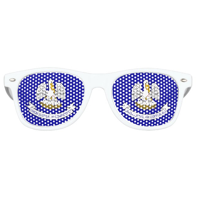 Party Shades Sunglasses mit Flagge von Louisiana U Partybrille (Vorderseite)