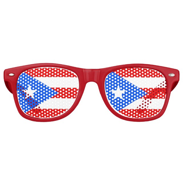 Party Shades Sunglasses - Puerto Rico Flagge Partybrille (Vorderseite)