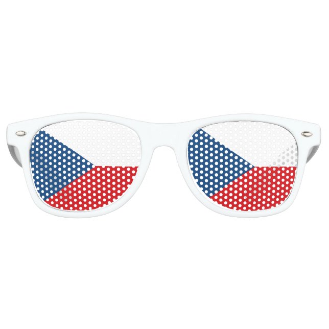 Party Shades Sunglasses - Tschechien-Flagge Partybrille (Vorderseite)