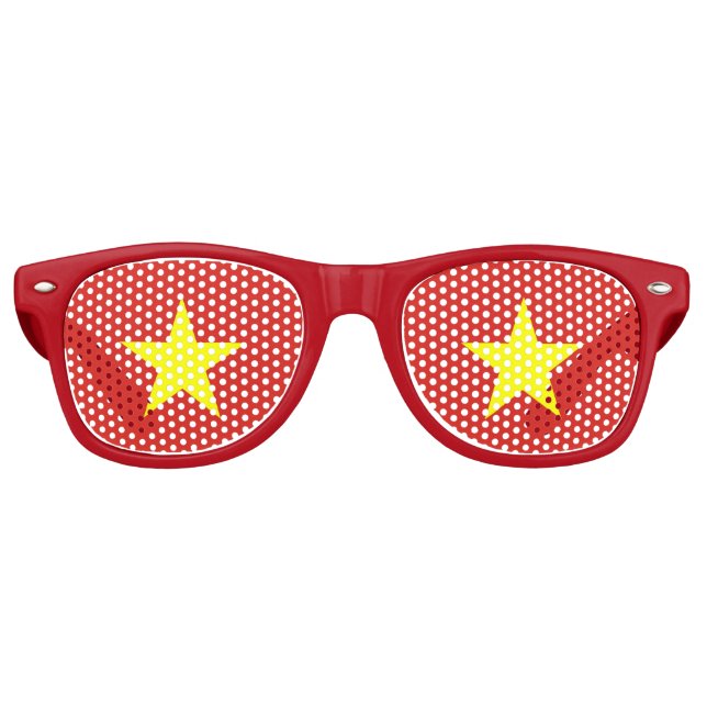 Party Shades Sunglasses - Vietnamflagge Partybrille (Vorderseite)
