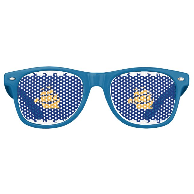 Party Shades Sunglasses with flag of Quebec City Partybrille (Vorderseite)