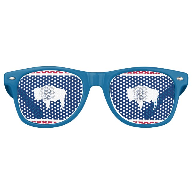 Party Shades Sunglasses - Wyoming Flag Partybrille (Vorderseite)