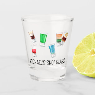 Party Shot Trinken Alkohol Party Personalisiertes  Schnapsglas