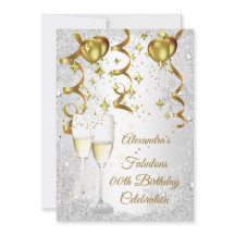 Party-Silber-Gold-Ballon Champagner-Glitter