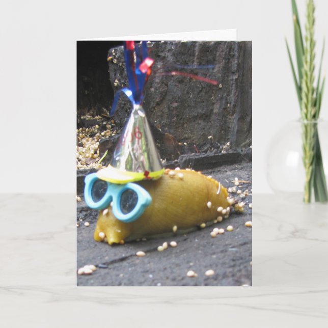 Party Slug Einladung (Vorderseite)