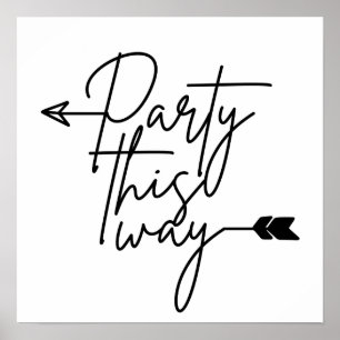 Party so Richtung Poster
