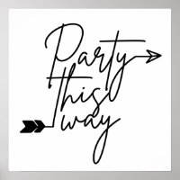 Party so Richtung Poster