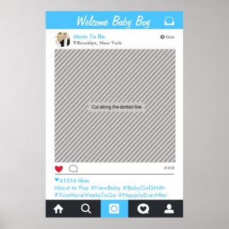 Party "Social Media"-Rahmen Foto-Stand Proster-Pos Poster