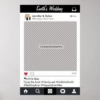 Party "Social Media"-Rahmen Foto-Stand Proster-Pos Poster