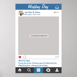 Party "Social Media"-Rahmen Foto-Stand Proster-Pos Poster