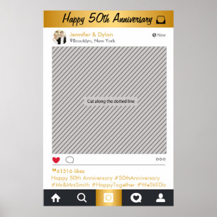 Party "Social Media"-Rahmen Foto-Stand Proster-Pos Poster