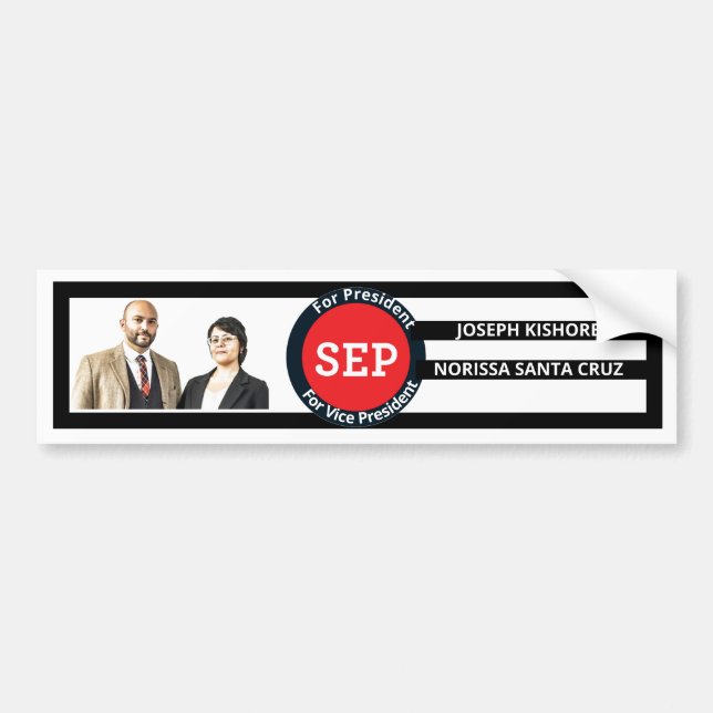Party "Socialist Equity" 2020 Autoaufkleber (Vorne)