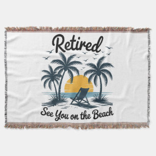 Party Sommer Ruhestand Wir sehen uns am Strand Decke