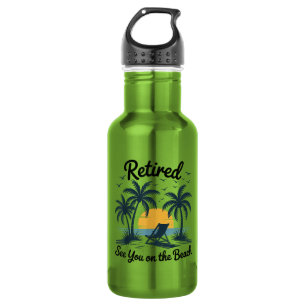Party Sommer Ruhestand Wir sehen uns am Strand Edelstahlflasche