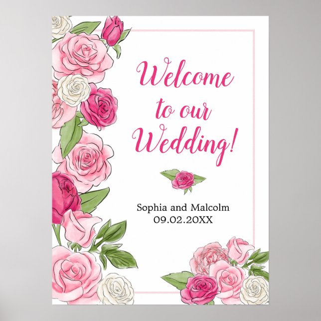 Party-Sonderveranstaltung für Rose im Wasserbereic Poster (Vorne)