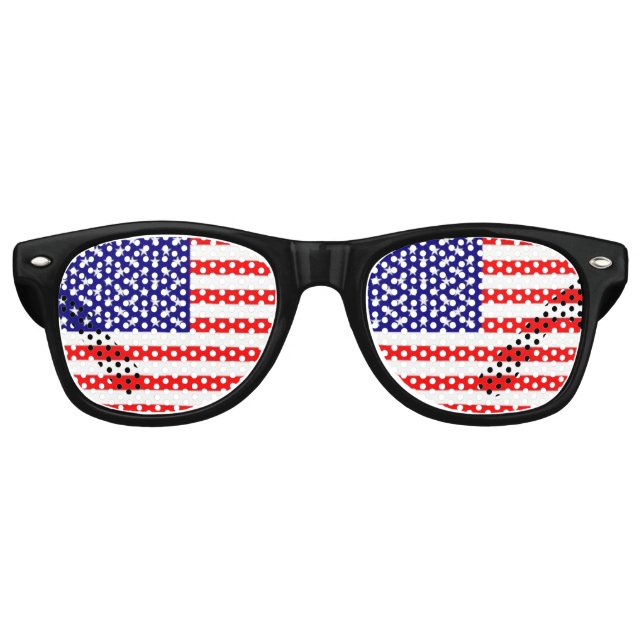 Party-Sonnenbrille - Flagge der USA Partybrille (Vorderseite)