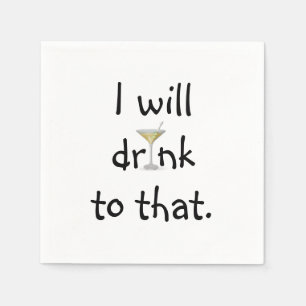 Party Spaß mit Martini Serviette