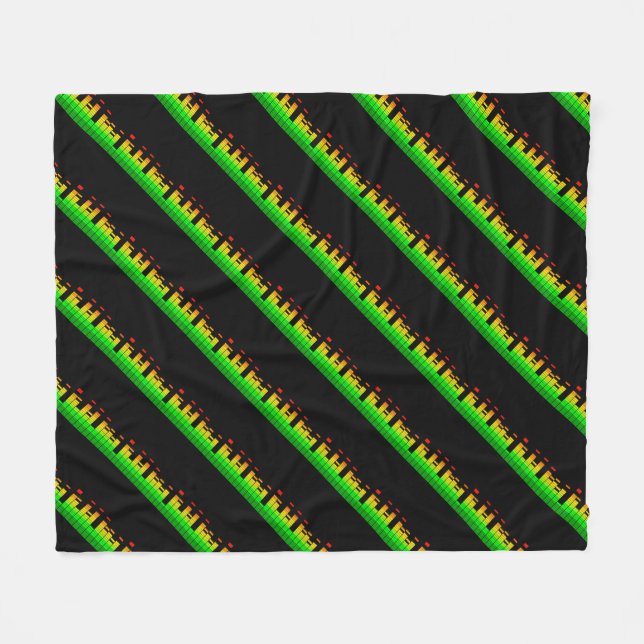 Party Spirit Design Muster und Grafiken Fleecedecke (Vorderseite (Horizontal))