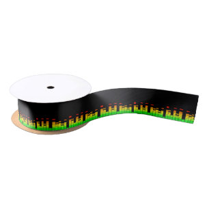 Party Spirit Design Muster und Grafiken Satinband