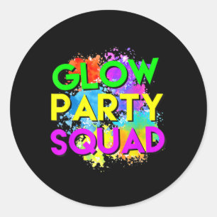 Party-Squad Halloween-Kostüm für Frauen Männer K Runder Aufkleber