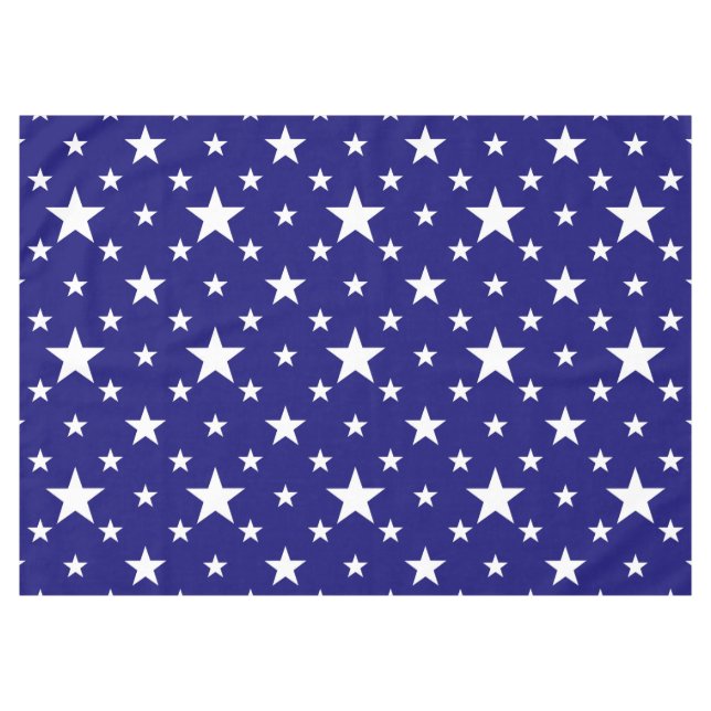 Party Stars auf Blue Tischdecke (Vorderseite (Horizontal))