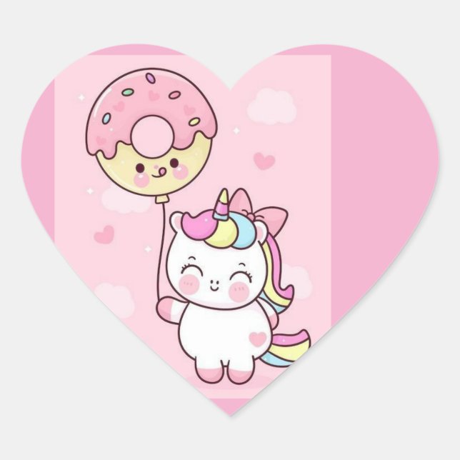 Party sticker unicorn (Vorderseite)