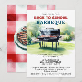 Party "Summer Back to School GRILLEN" Einladung