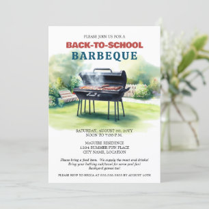 Party "Summer Back to School GRILLEN" Einladung