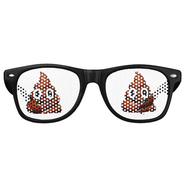 PARTY-SUNGLASSEN-FUNGLASSEN gekackt Partybrille (Vorderseite)