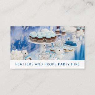Party Supply Event Miete Visitenkarte