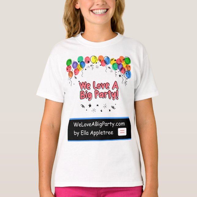 Party T - Shirt für Kinder und Jugendliche (Vorderseite)