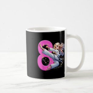 Party Taekwondo Kar zum achten Geburtstag Girl Mar Kaffeetasse