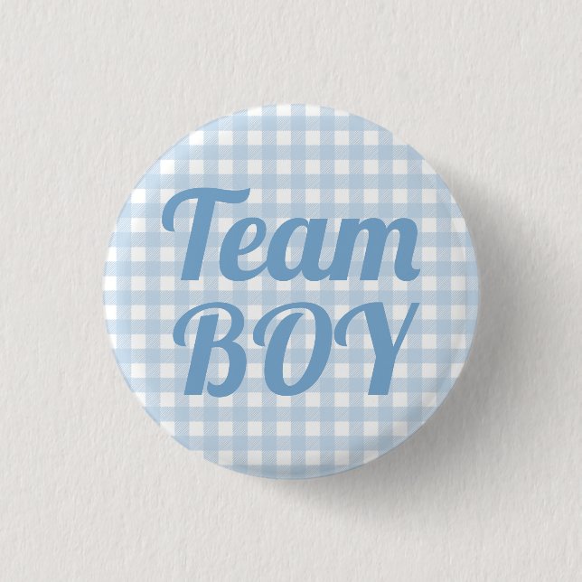 Party-Taste für Team Boy Blue Gender Button (Vorderseite)