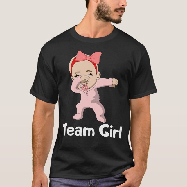Party Team Girl Dabbing Baby T-Shirt (Vorderseite)