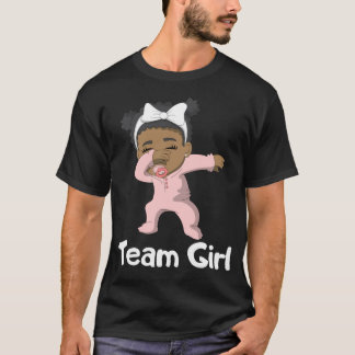 Party Team Girl Dabbing Black Baby T-Shirt