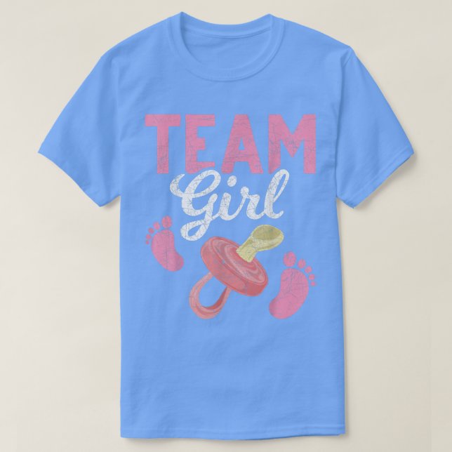 Party Team Girl Future Parents Gende T-Shirt (Design vorne)