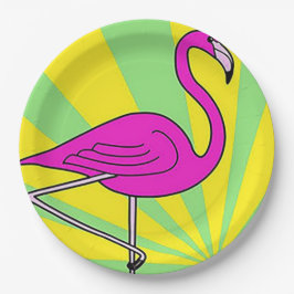 Party-Teller Flamingo Pappteller