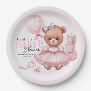 Party Teller für Baby Dusche Teddybär.